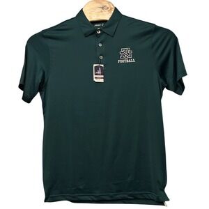 NEW Johnnie-O Golf Polo Shirt TN Football Logo Moisture Wicking‎ Green M